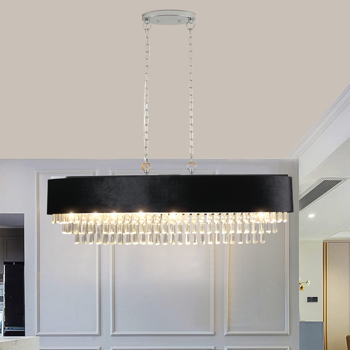 Modern Crystal K9 Chandelier