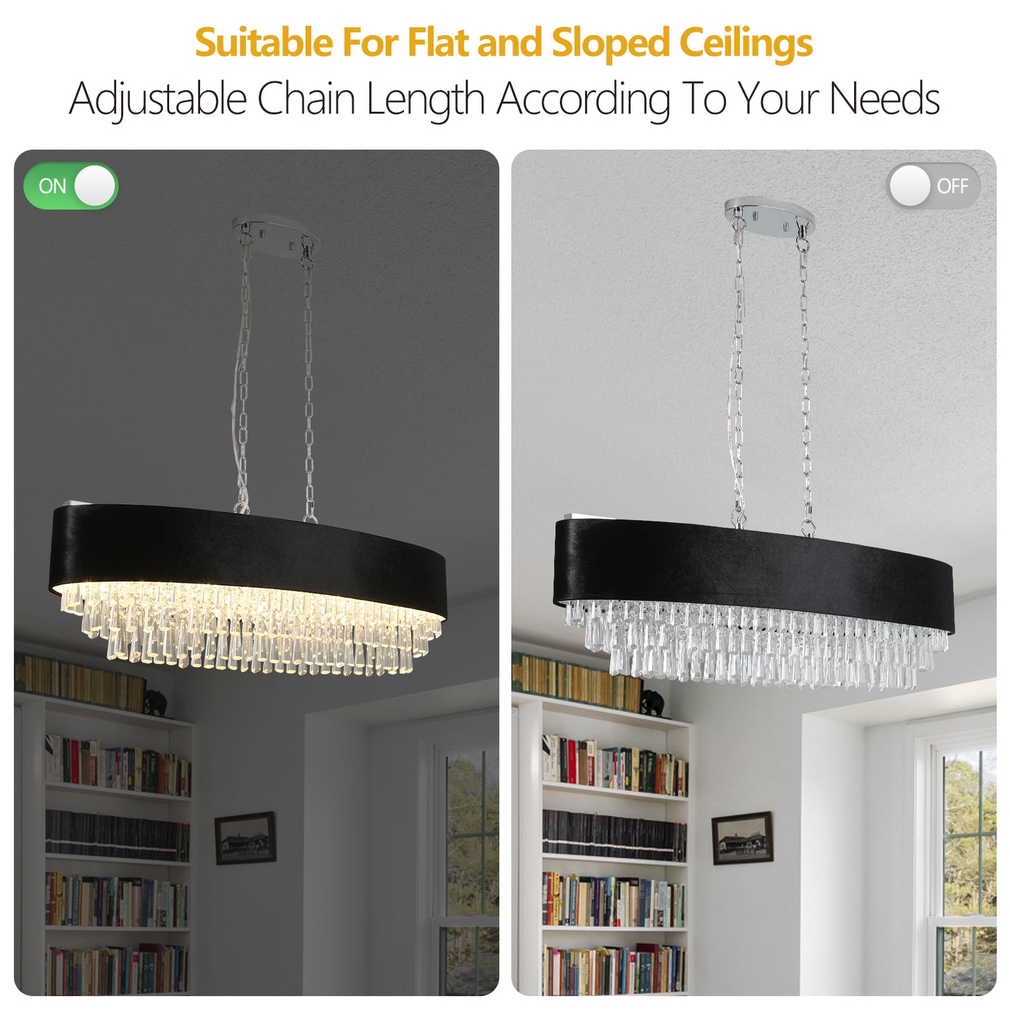 Modern Crystal K9 Chandelier