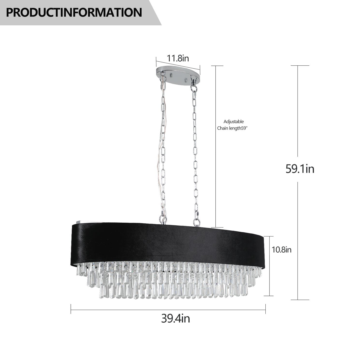 Modern Crystal K9 Chandelier