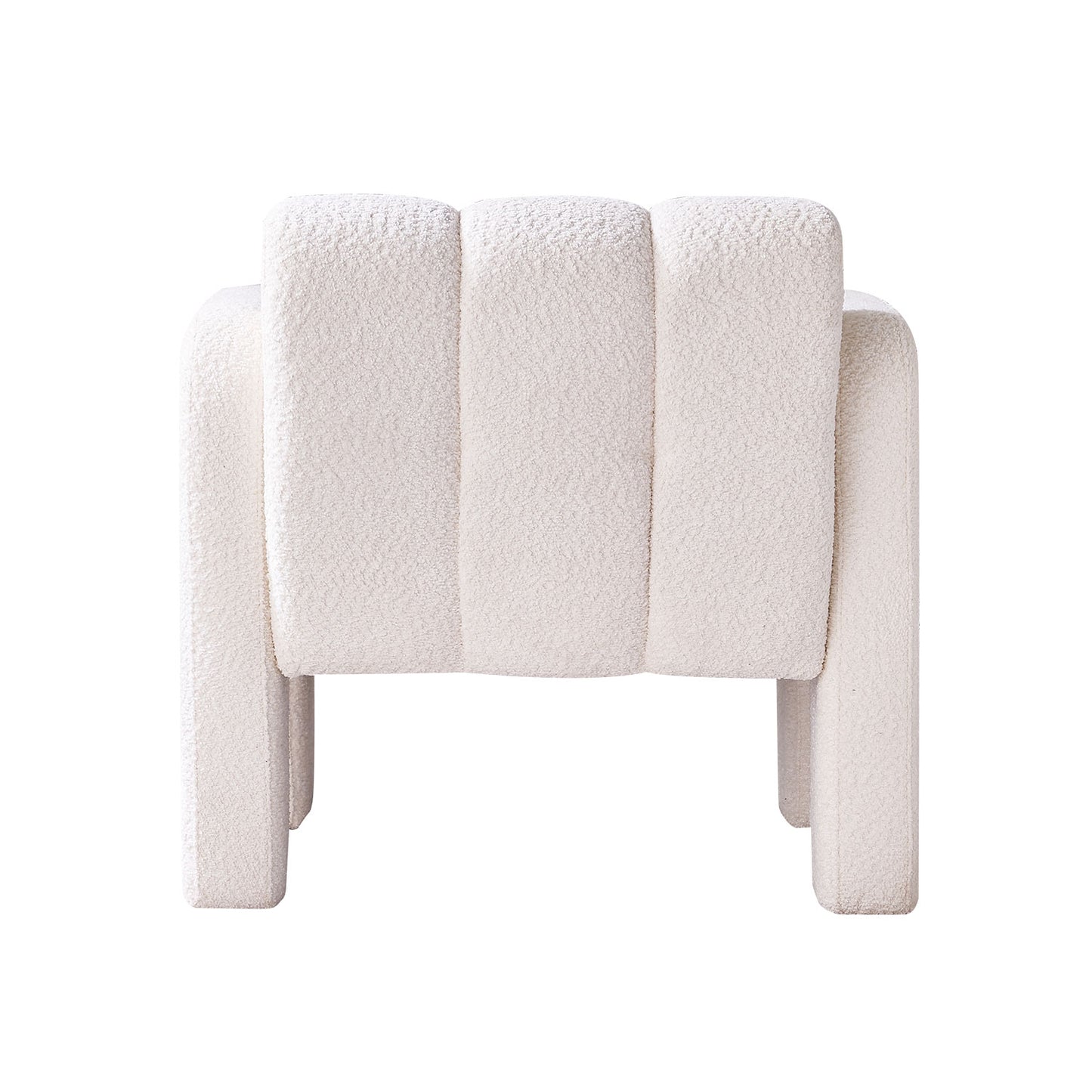 Modern Boucle Accent Chair - Beige