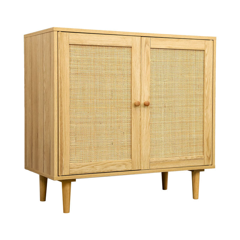 Rattan Storage Cabinet with Doors