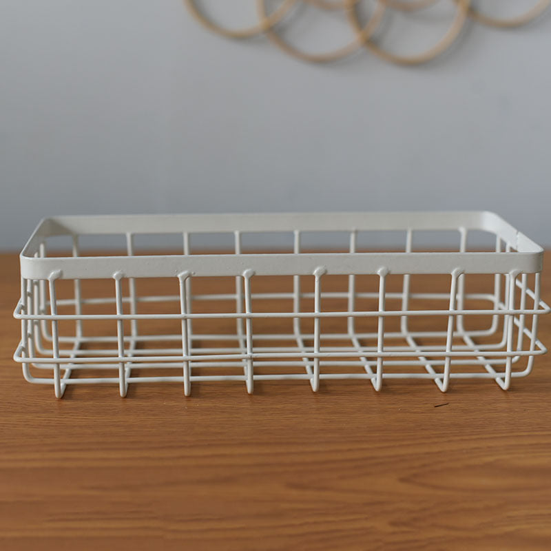 Iron Wall Hanging Storage Basket Organizer