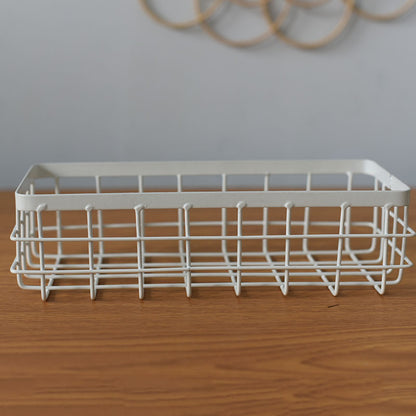 Iron Wall Hanging Storage Basket Organizer