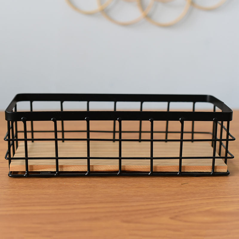 Iron Wall Hanging Storage Basket Organizer