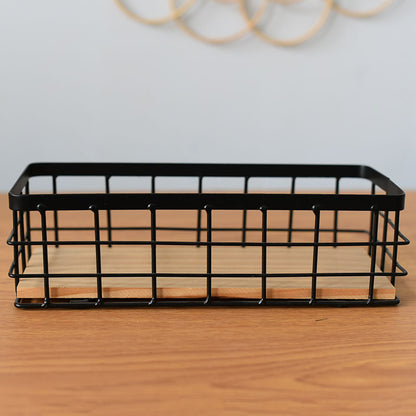 Iron Wall Hanging Storage Basket Organizer
