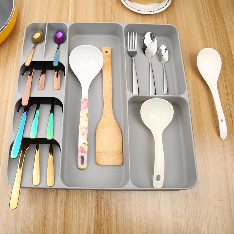 Cutlery Organizer – Kitchen Drawer Tray for Spoon and Tableware Storage