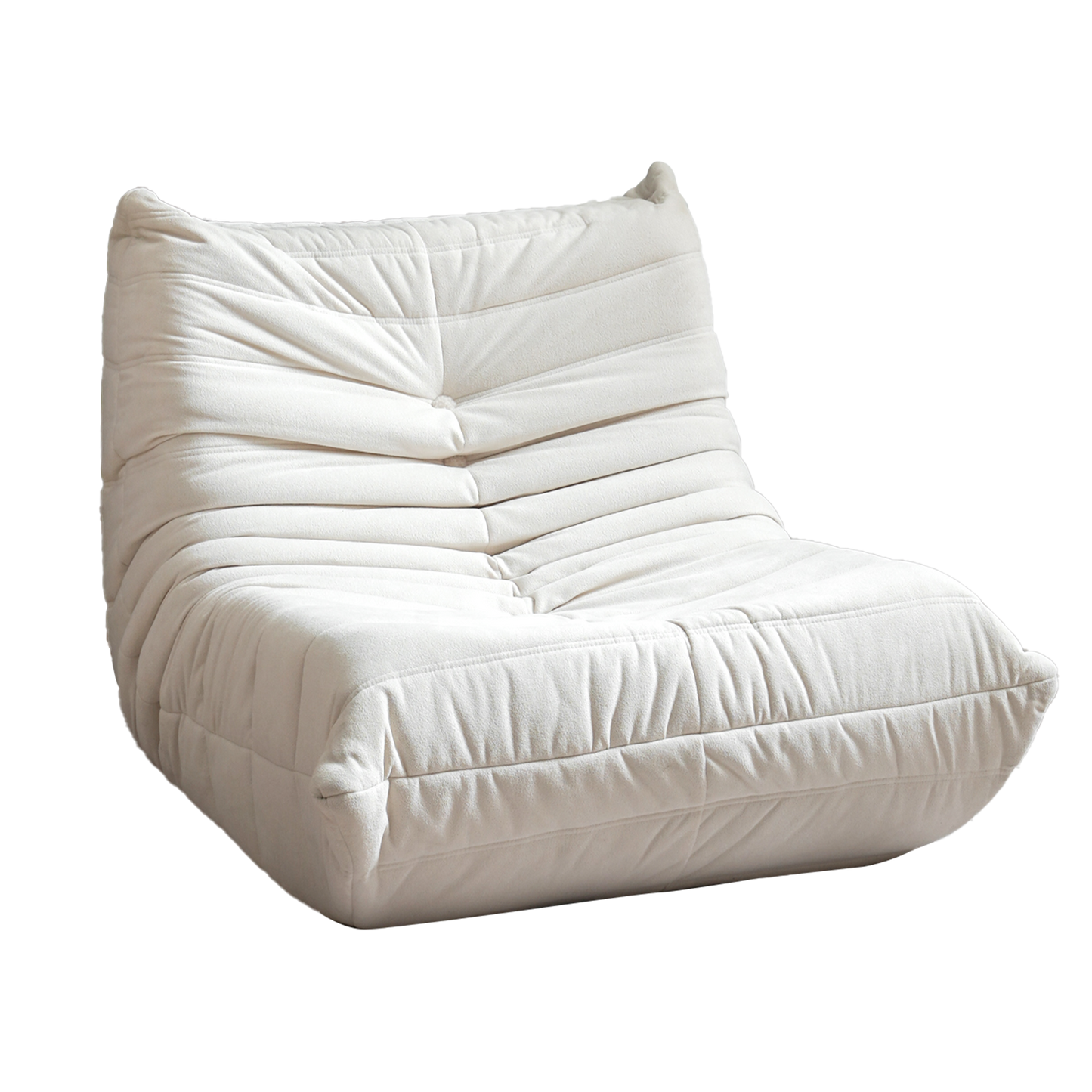 Memory Foam Bean Bag Floor Chair - Off White