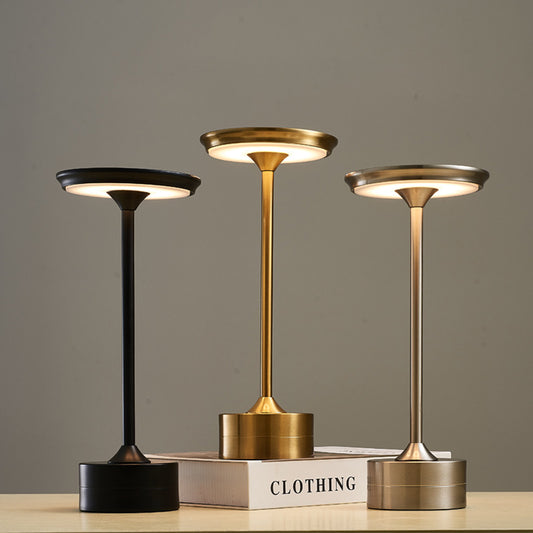 Metal LED Touch Night Light - Modern Table Lamp