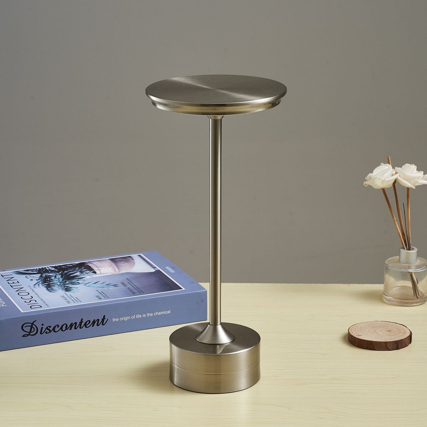 Metal LED Touch Night Light - Modern Table Lamp