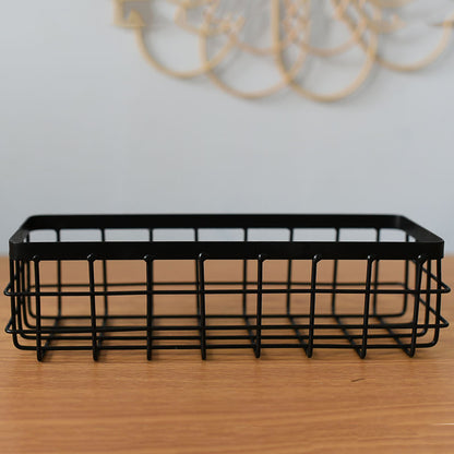 Iron Wall Hanging Storage Basket Organizer