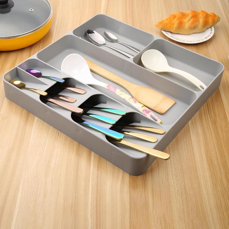 Cutlery Organizer – Kitchen Drawer Tray for Spoon and Tableware Storage