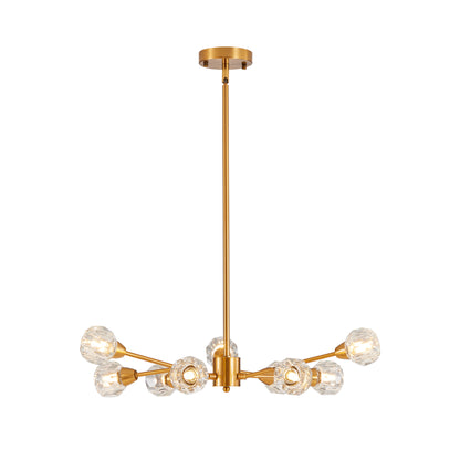 Modern 9-Light Crystal Chandelier