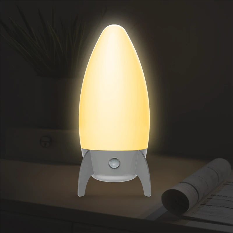 LED Rocket Table Lamp Night Light