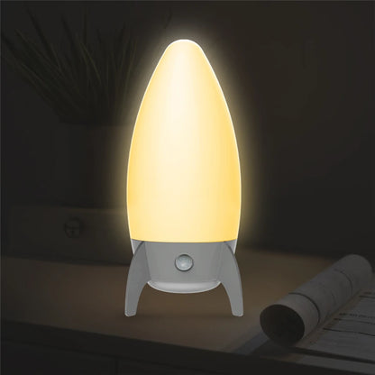 LED Rocket Table Lamp Night Light