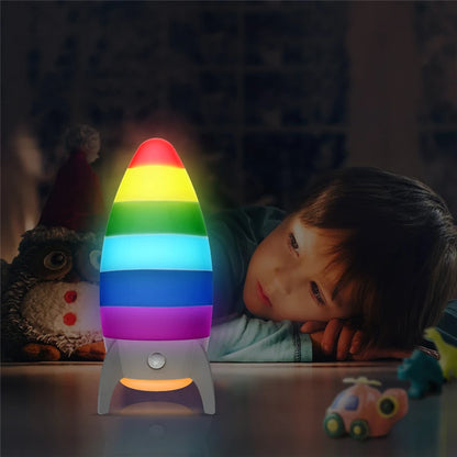 LED Rocket Table Lamp Night Light